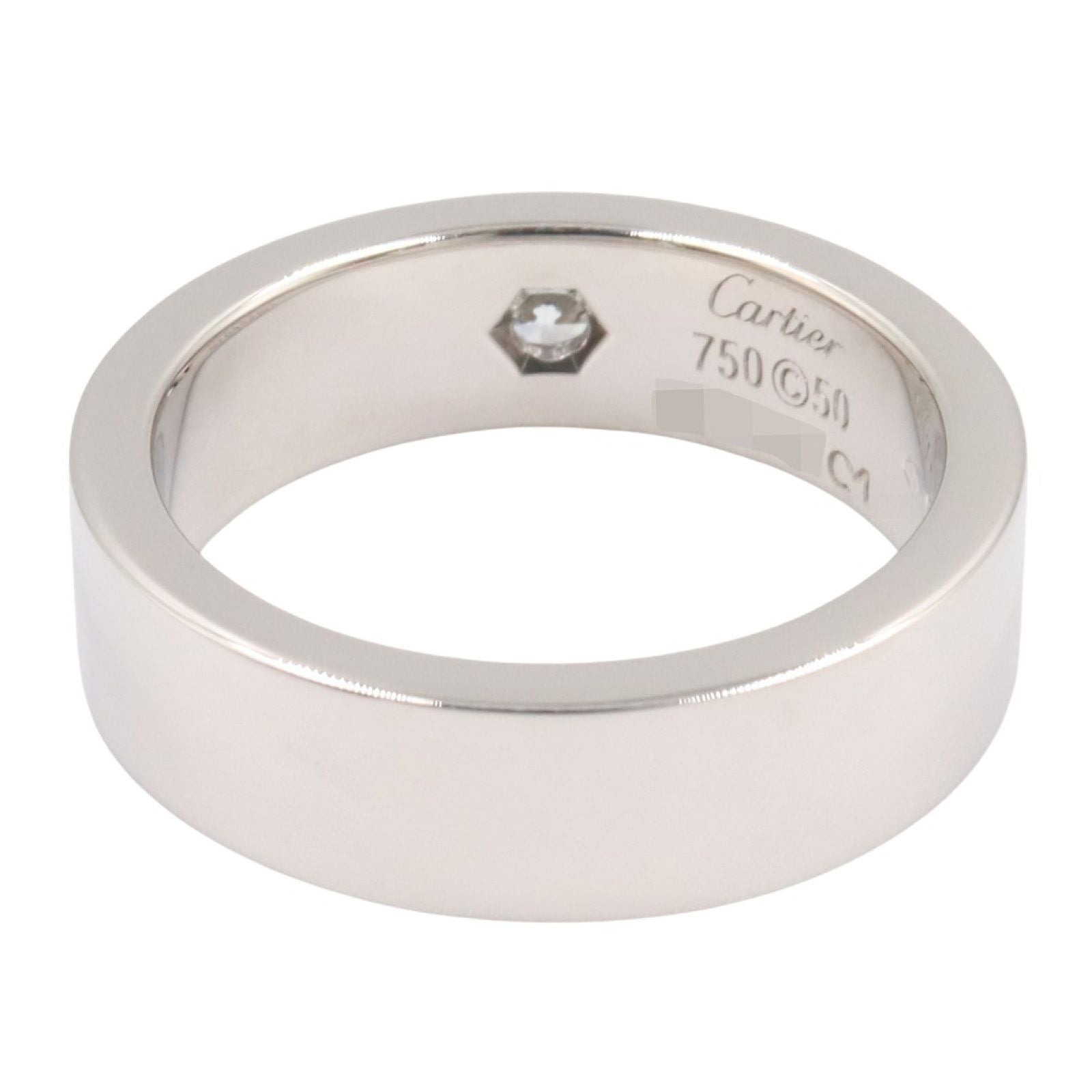 Cartier Ring 2006 1P K18Wg 1Pd
