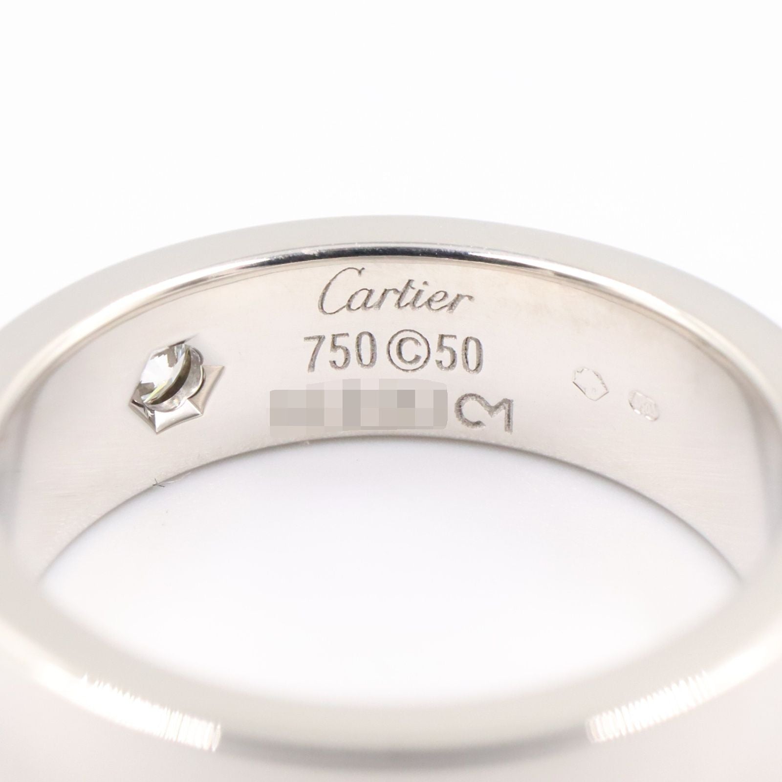 Cartier Ring 2006 1P K18Wg 1Pd