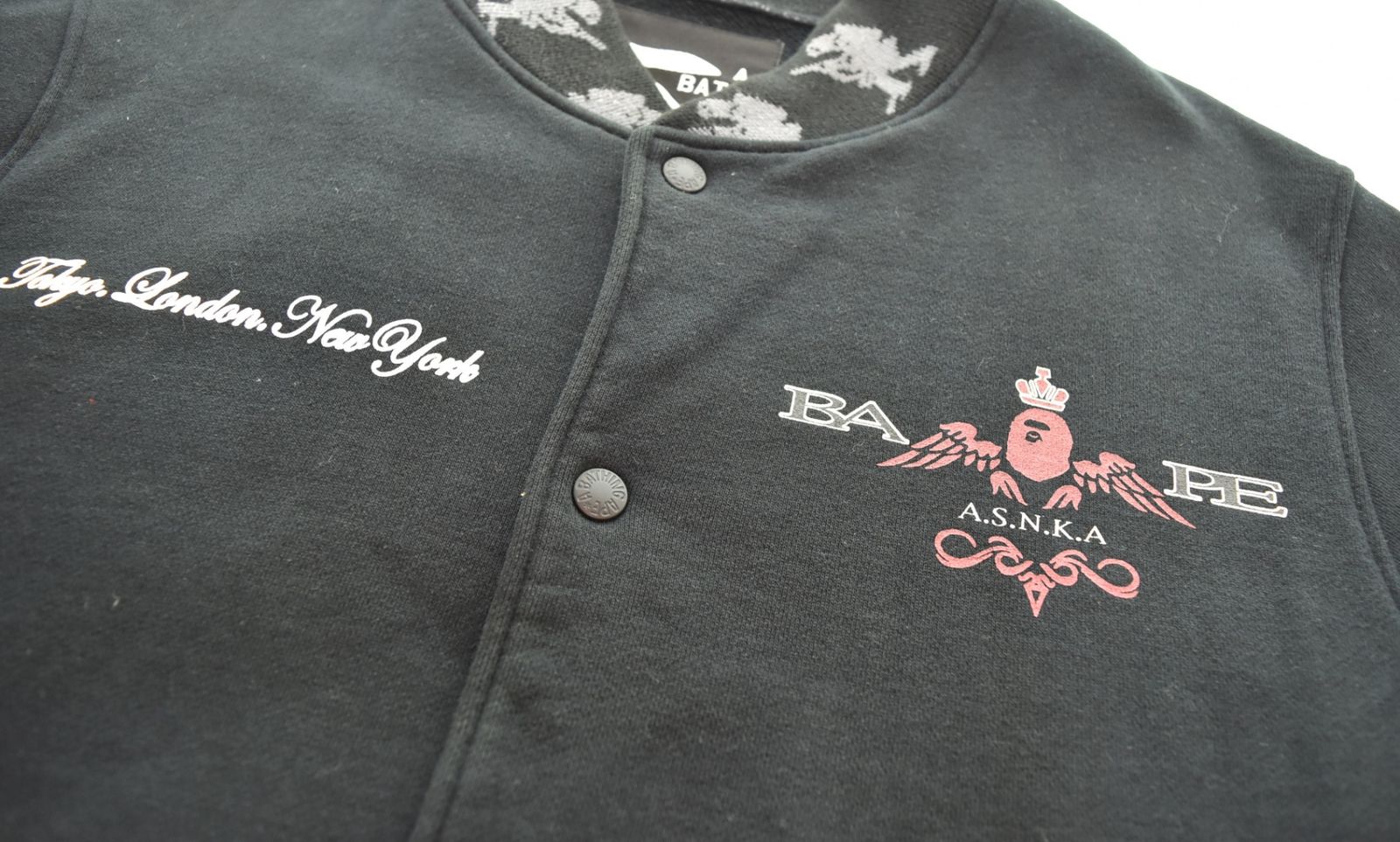 A Bathing Ape G Jean Denim Jacket Stash Bape Soldier Varsity M 103Mt-4255