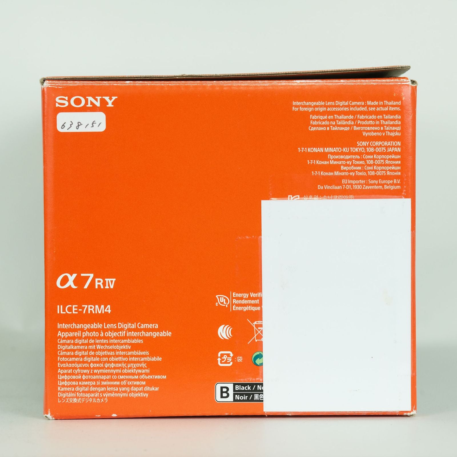 Sony Mirrorless Interchangeable Lips 141,290 2 7R Iv Ilce-7Rm4 E