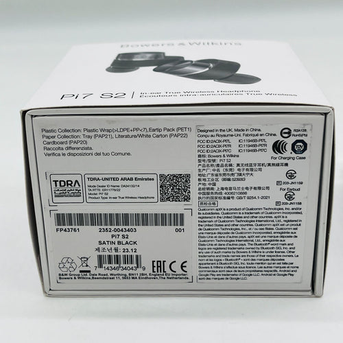 Bowers Wilkins Wireless Earphone Pi7 S2 Bluetooth B&W