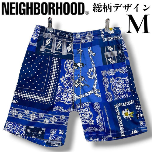 Neighborhood Shorts Bermuda M Blue Navy White