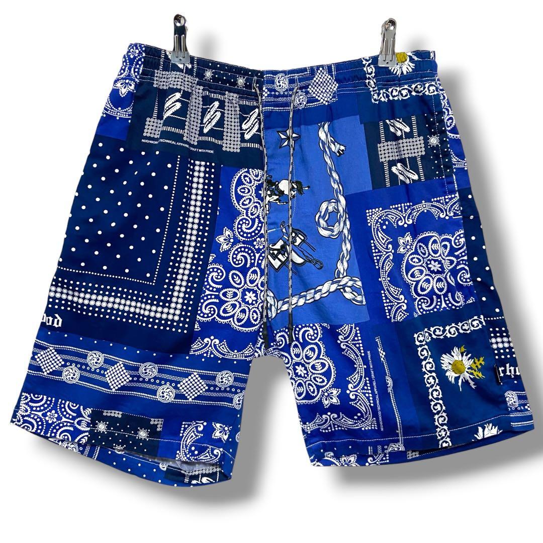 Neighborhood Shorts Bermuda M Blue Navy White