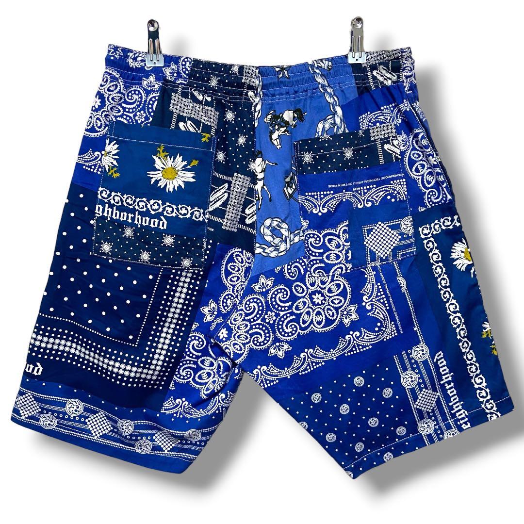 Neighborhood Shorts Bermuda M Blue Navy White