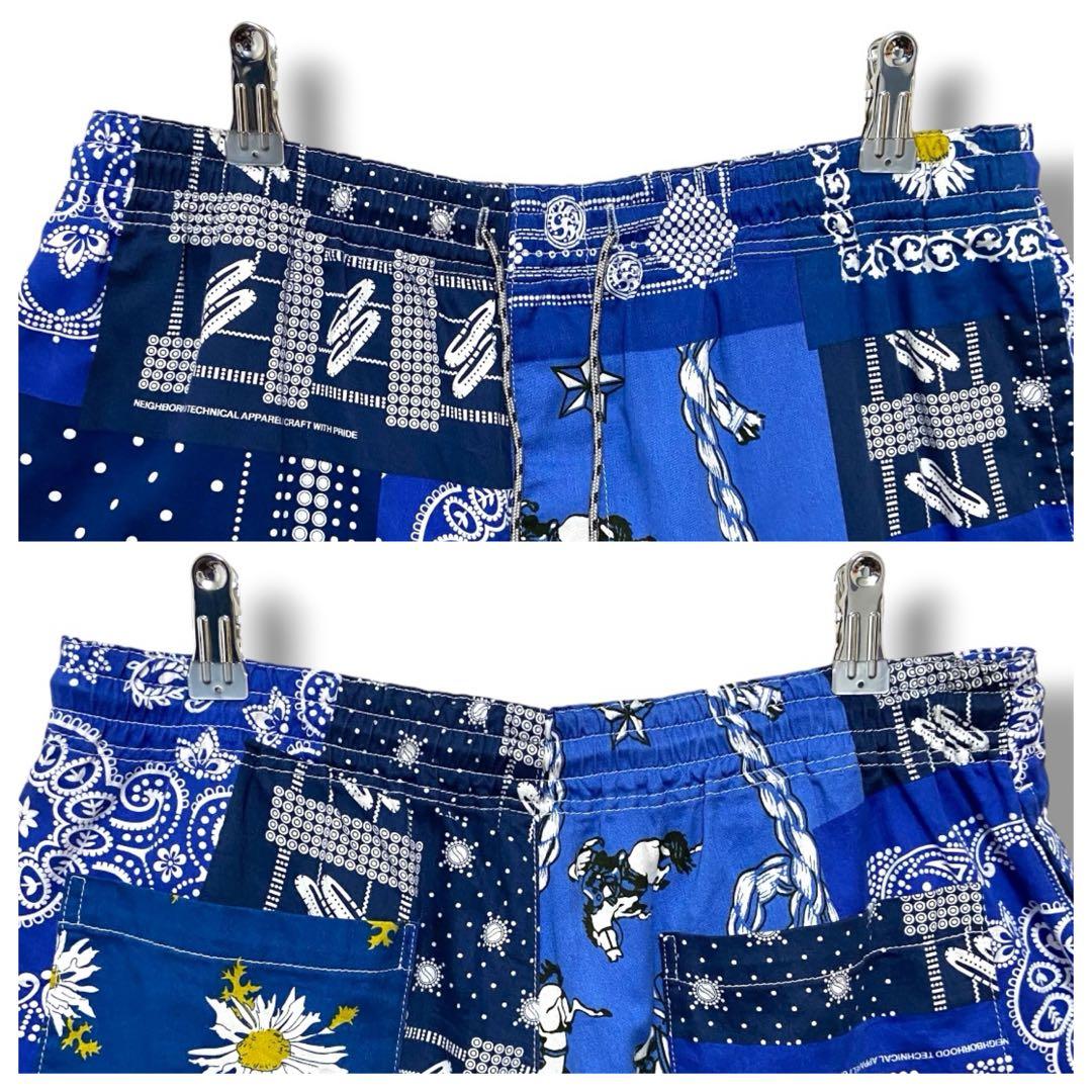 Neighborhood Shorts Bermuda M Blue Navy White