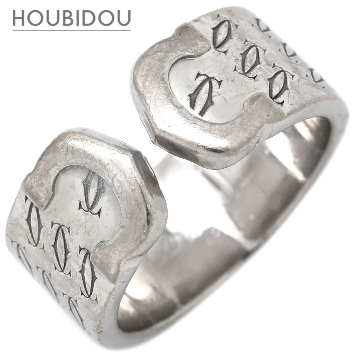 Cartier Ring C2 2000 #50(Jp10) C 2C 750Wg 18K 18 9.5