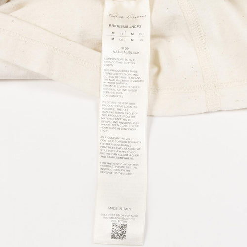 Rick Owens 7 Minutes, Long -Sleeved Cut -And -Sew T Used A