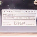 Sony Cd, Md Cassette Decks Tc-K555Es