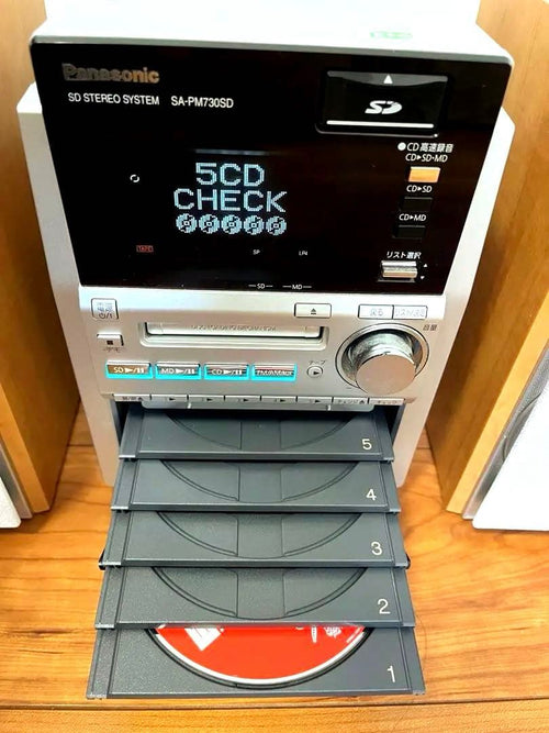 Panasonic Cd, Md Cassette Decks Sa-Pm730Sd 5Cd