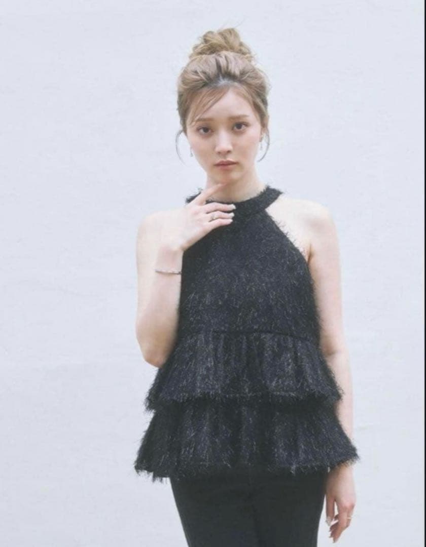 No Sleeve Fiolily Kirakirahalterneck