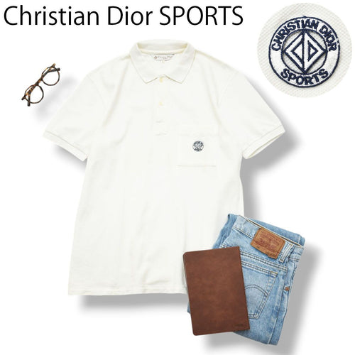 Christian Dior Polo Shirt 90S Sports Ib5024 L