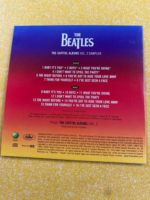 Overseas Music The Beatles Capitol Albums Vol. 2