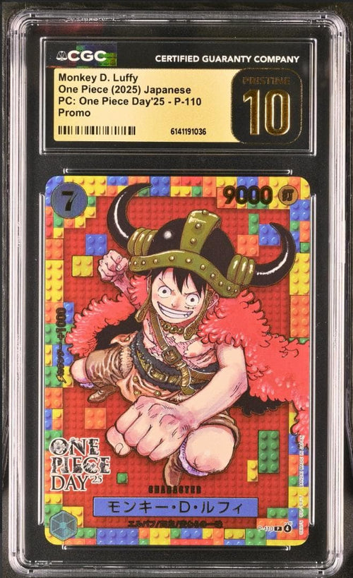 Pok Mon Trading Card Game Cgc10 Pristine Onepiece Day P-110