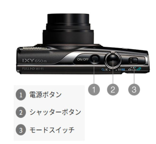 Canon Compact Digital Camera Ixy650M Microsd Wi-Fi