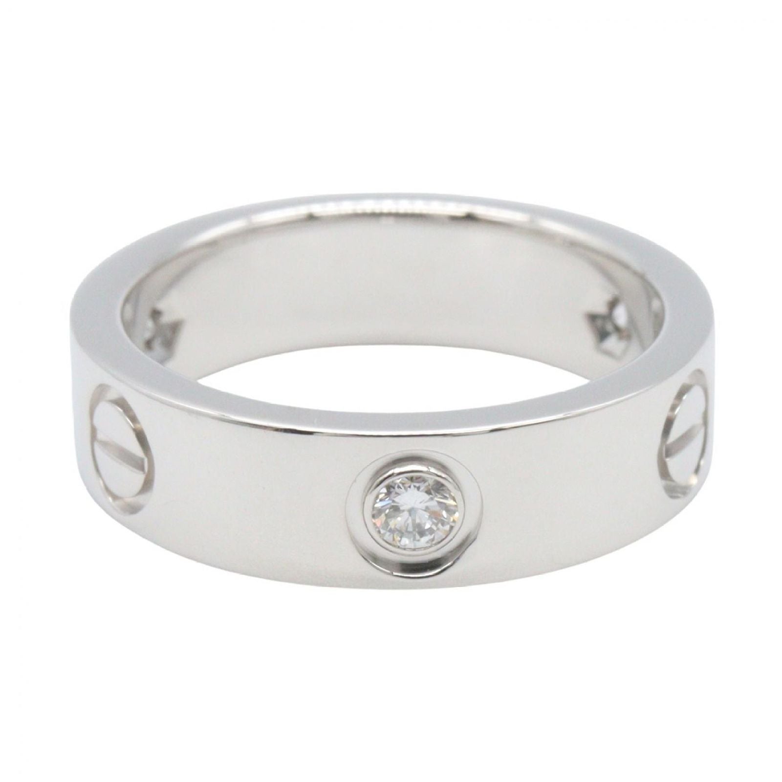 Cartier Ring 3Pd B4032500 K18Wg Used A
