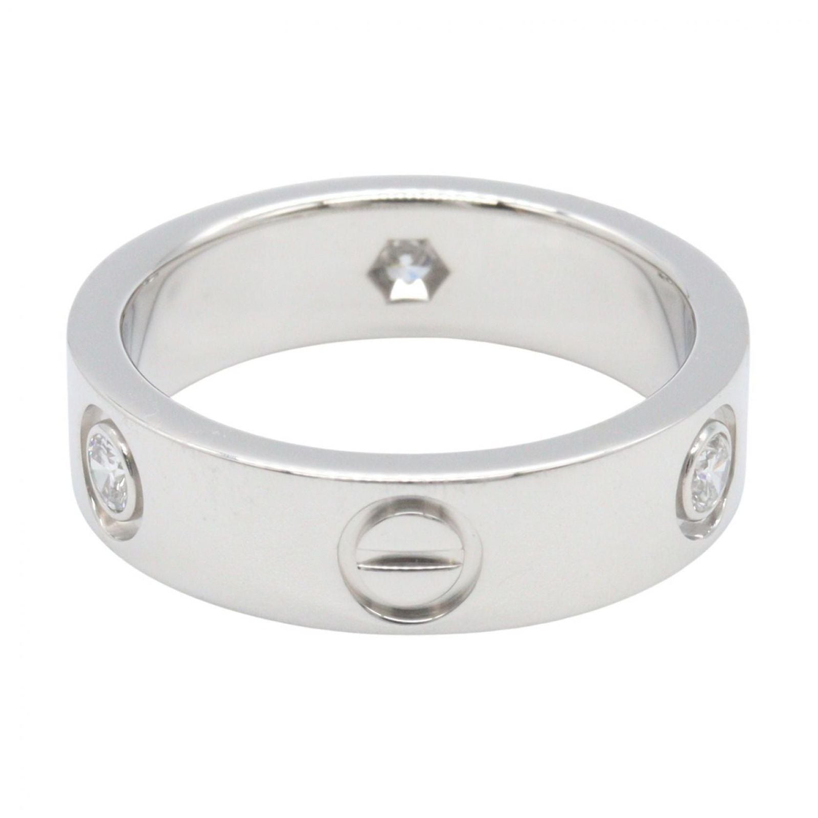 Cartier Ring 3Pd B4032500 K18Wg Used A