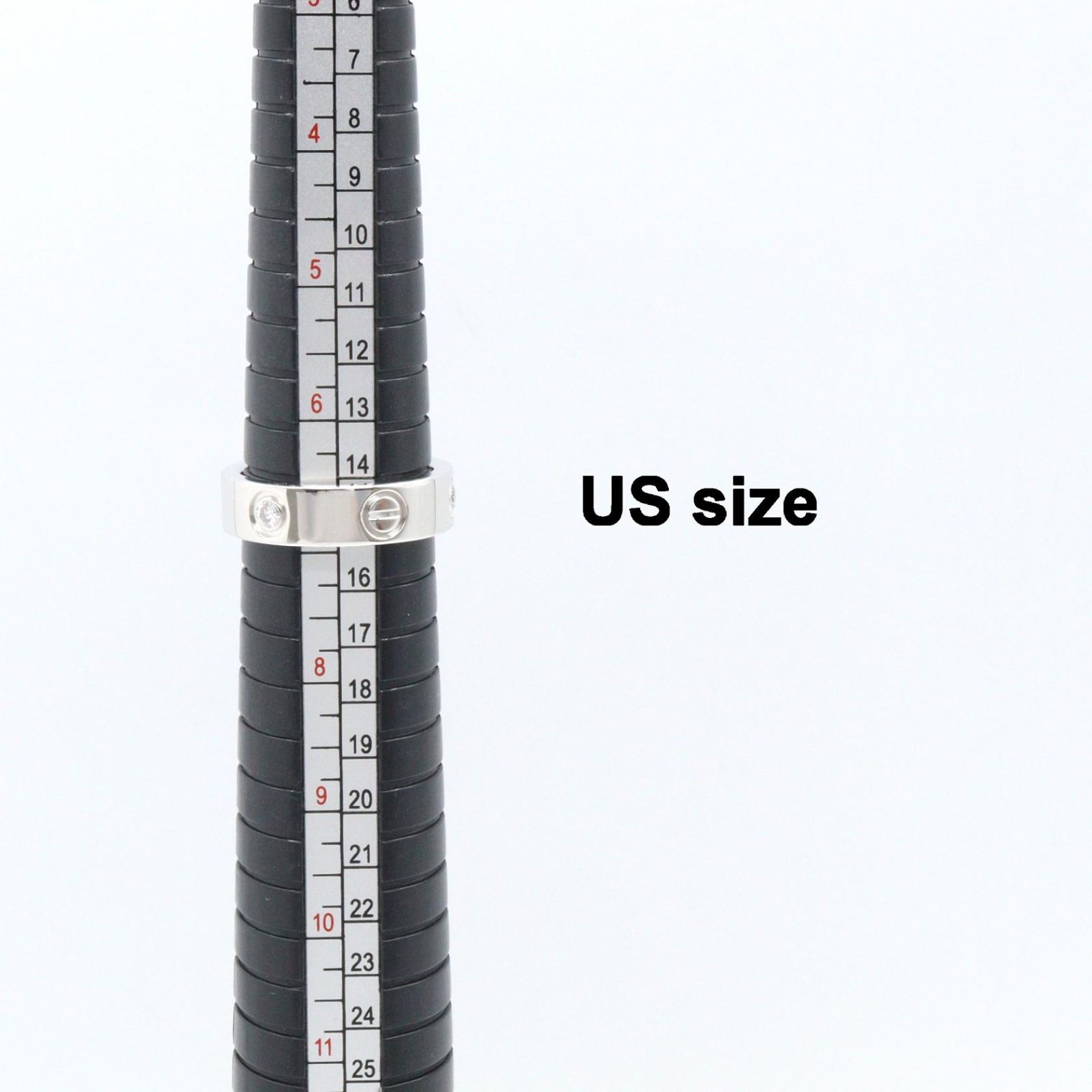 Cartier Ring 3Pd B4032500 K18Wg Used A