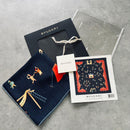 Bvlgari Bandanas Thin Scarves Girotondo Di Marionette Blue
