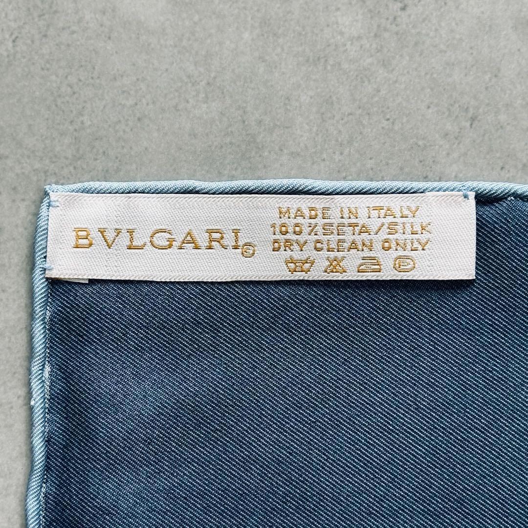 Bvlgari Bandanas Thin Scarves Girotondo Di Marionette Blue