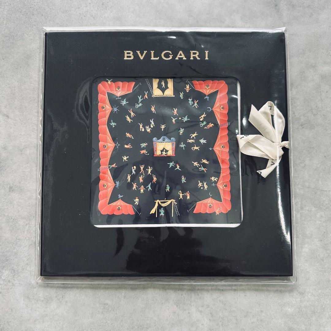 Bvlgari Bandanas Thin Scarves Girotondo Di Marionette Blue