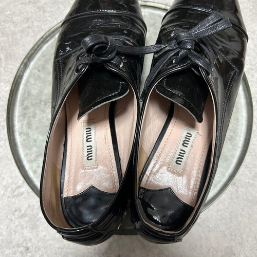 Miu Loafers Dress Shoes Miumiu 37 Blk