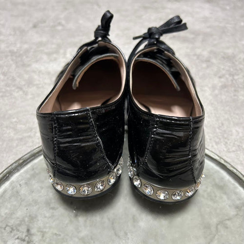 Miu Loafers Dress Shoes Miumiu 37 Blk