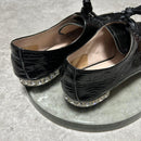 Miu Loafers Dress Shoes Miumiu 37 Blk