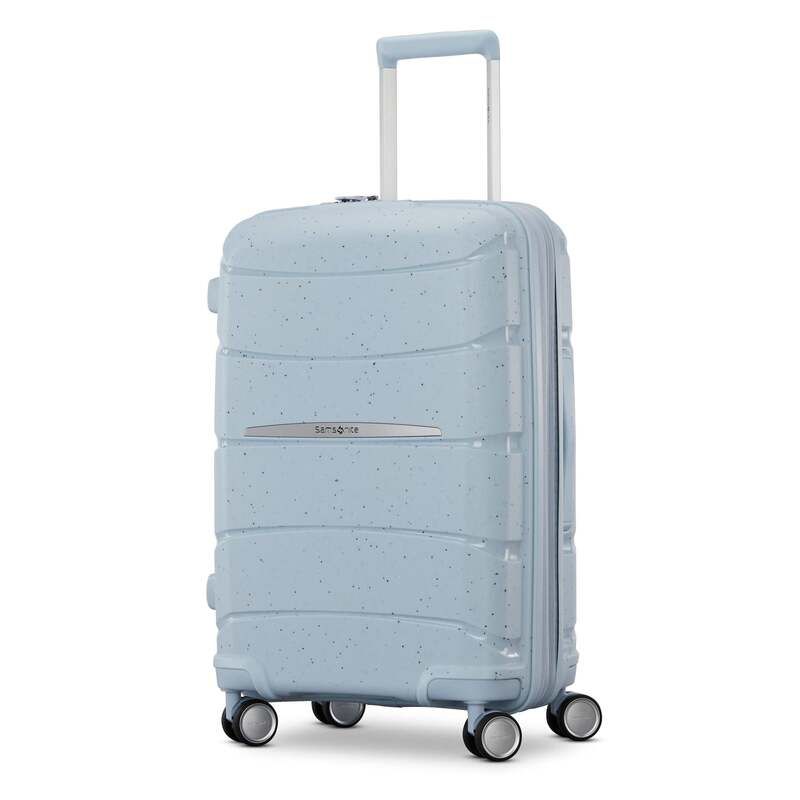 Boston Bag Travel Samsonite Outline Pro Carryon Spinner Translucent Blue