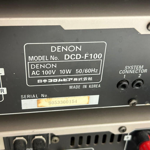 Denon Mini Component Systems F100
