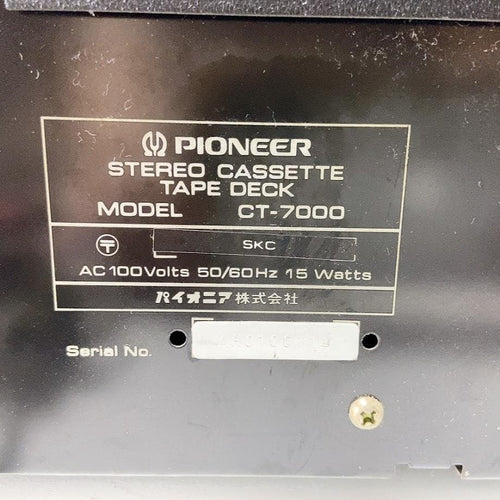 Cd, Md Cassette Decks Pioneer Ct-7000