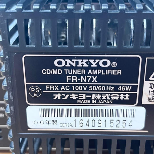 Onkyo Mini Component Systems Fr-N7X D-N7Fx Cd/Md