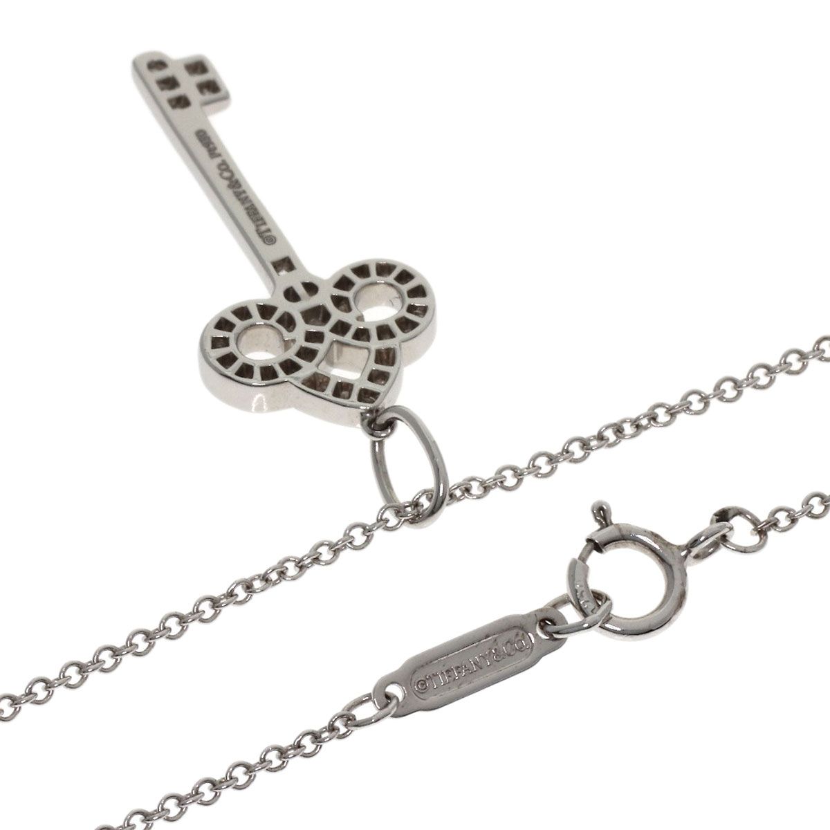Tiffany Necklace Tiffany&Co. Pt950 K18Wg