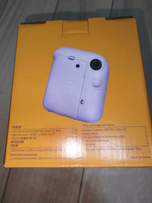 Fujifilm Instant Camera Body Instax Mini 12 Lilac Purple