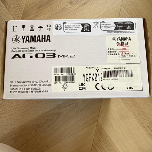 Yamaha Audio Interface Ag03 Mk2