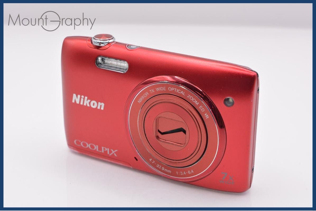 Compact Digital Camera Nikon Coolpix S3500 7X #Ak273