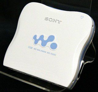 Portable Md Player Sony Mz-E600 W) Mdlp