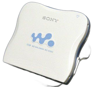 Portable Md Player Sony Mz-E600 W) Mdlp