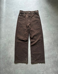 Rick Owens Straight Jeans Geth Brown