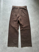 Rick Owens Straight Jeans Geth Brown