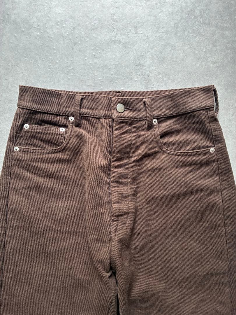 Rick Owens Straight Jeans Geth Brown