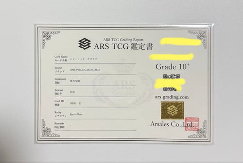 One -Piece Card Game Ars10+ Psa10