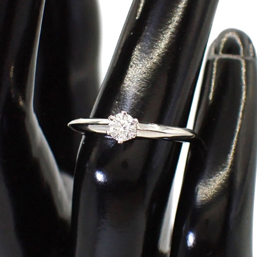 Tiffany Ring Co. 0.20Ct G Vs1 None 8 Pt950 5055
