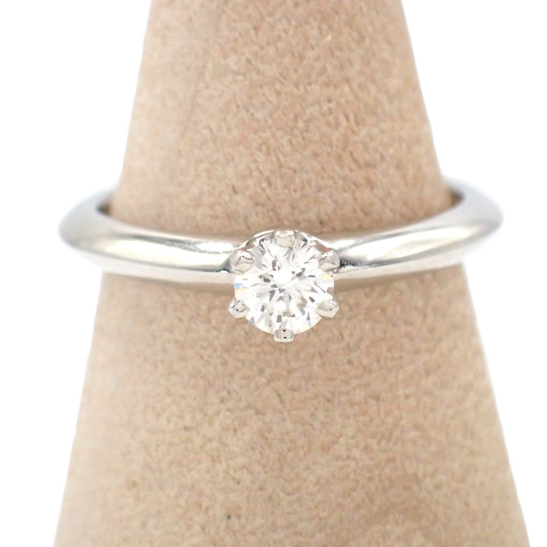 Tiffany Ring Co. 0.20Ct G Vs1 None 8 Pt950 5055