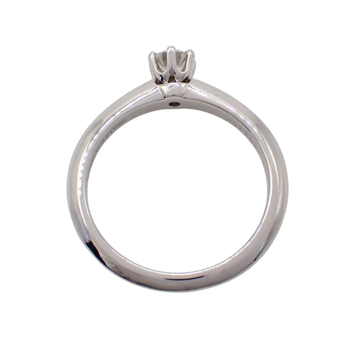 Tiffany Ring Co. 0.20Ct G Vs1 None 8 Pt950 5055