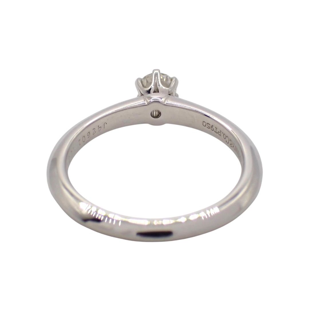 Tiffany Ring Co. 0.20Ct G Vs1 None 8 Pt950 5055