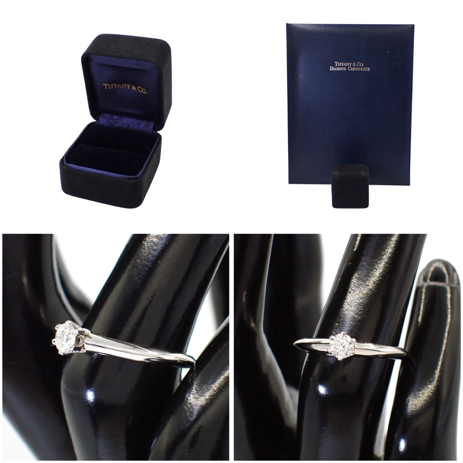 Tiffany Ring Co. 0.20Ct G Vs1 None 8 Pt950 5055