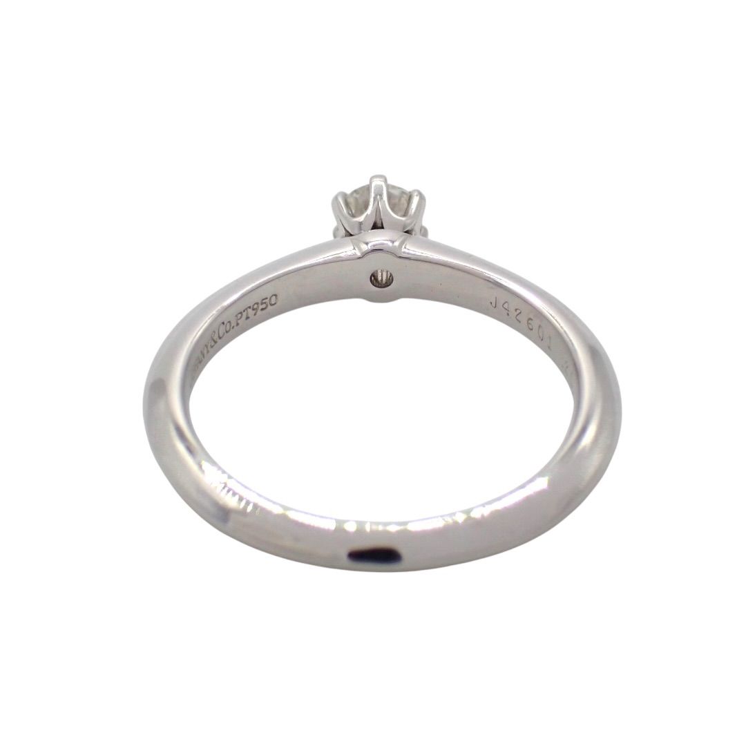 Tiffany Ring Co. 0.20Ct G Vs1 None 8 Pt950 5055