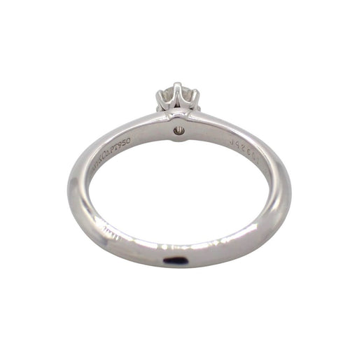 Tiffany Ring Co. 0.20Ct G Vs1 None 8 Pt950 5055