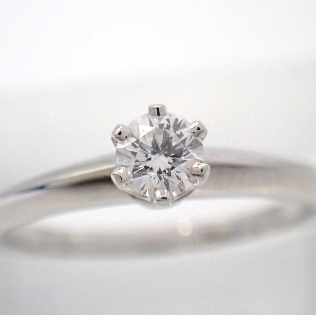 Tiffany Ring Co. 0.20Ct G Vs1 None 8 Pt950 5055
