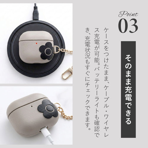 Mary Quant Earphone Case Airpods Pu Leather Hybrid 4 Ap4-Mq